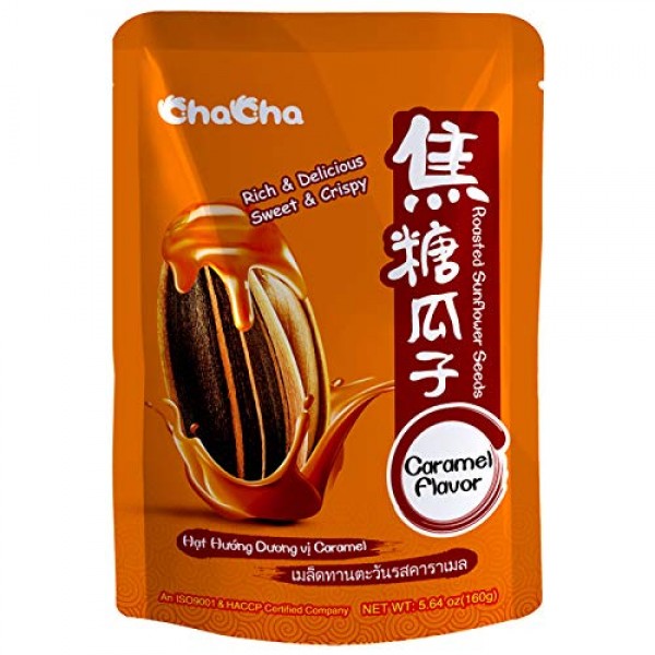 ChaCha Sunflower Roasted and Salted Seeds 160g X 6 Bags ... Car...