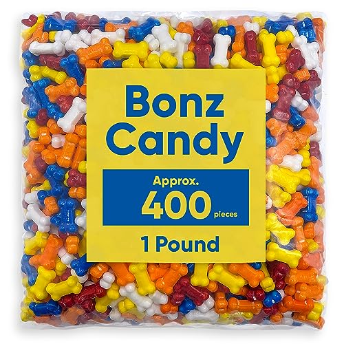 Bone Shaped Bonz Candy - Approx 400 Bone Candy For Kids - 1 Poun...
