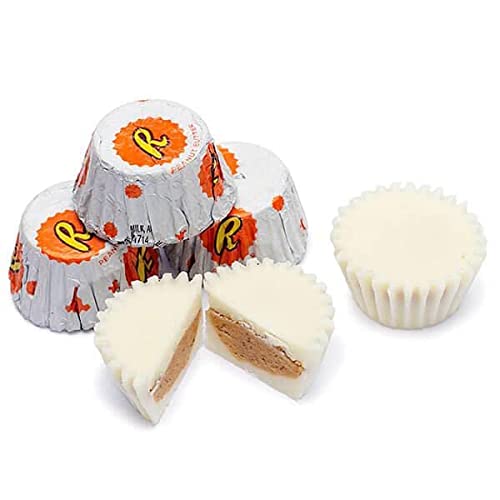 REESESChocolate 32oz Bulk Miniatures White Creme Peanut Butter C...
