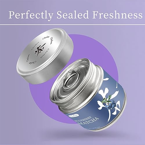 Chaism Blueberry Matcha Latte Mix - Premium Matcha Green Tea Pow...