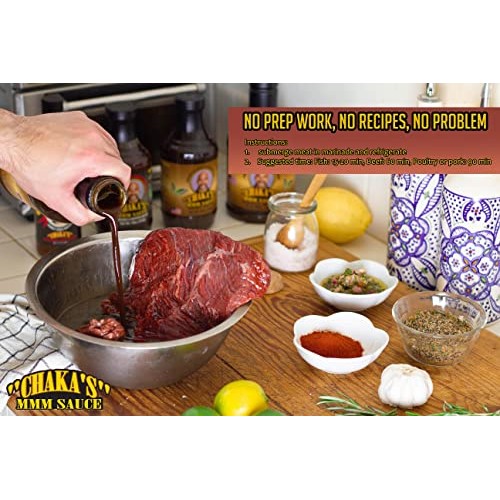 Chaka’s MMM Sauce Original Marinade 34oz - Keto, Sugar Free, L...