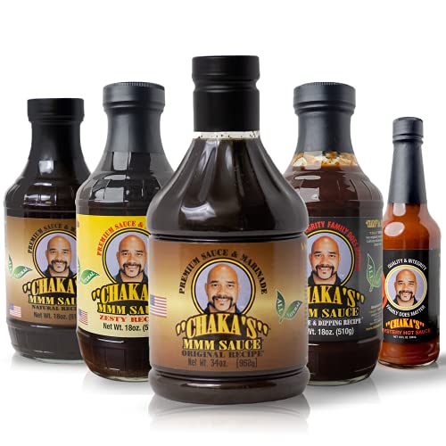 Chaka’s MMM Sauce Original Marinade 34oz - Keto, Sugar Free, L...