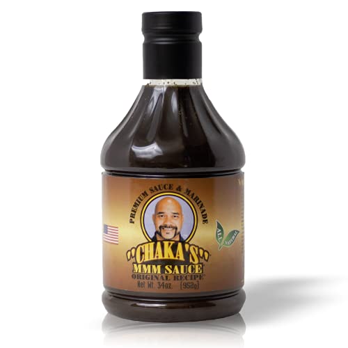 Chaka’s MMM Sauce Original Marinade 34oz - Keto, Sugar Free, L...
