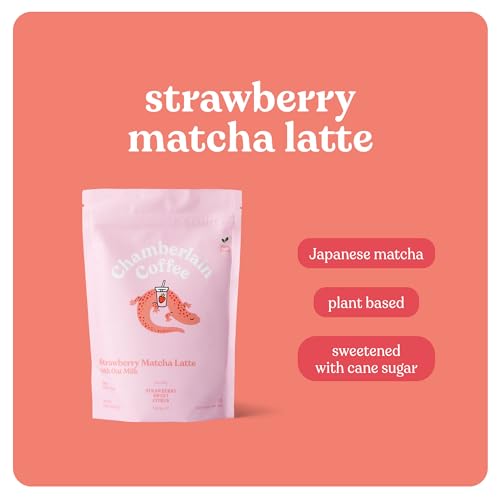 Chamberlain Coffee Strawberry Matcha Latte - Vegan Strawberry Ma...