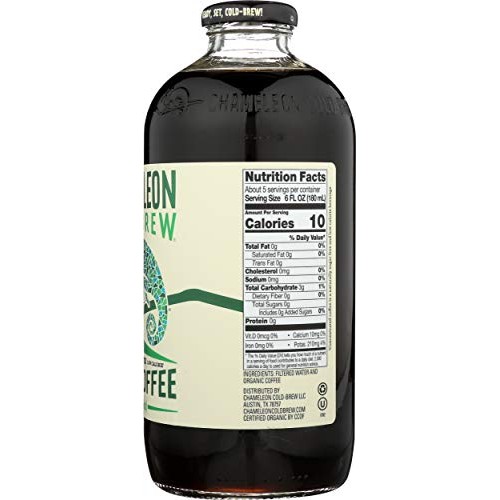 Chameleon Cold-Brew Organic Coffee Concentrate, Black, 32 Oz