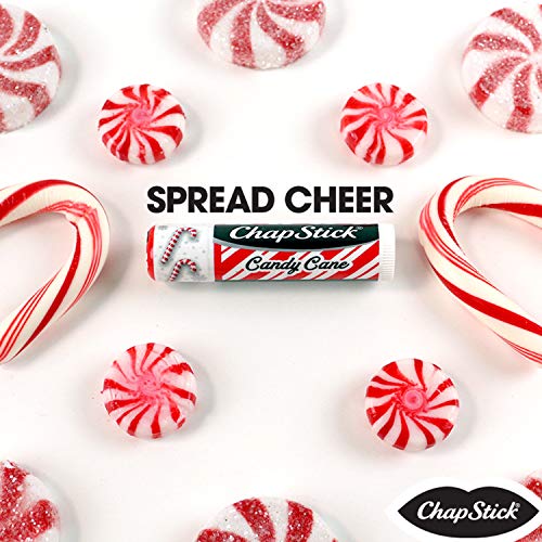 Chapstick Candy Cane Peppermint Lip Balm Tube, Candy Cane Lip Ba