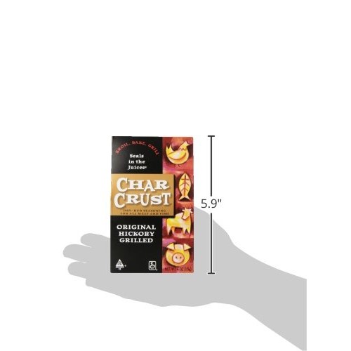 Char Crust Dry-Rub Seasoning, Original Hickory Grilled, 4-Ounce
