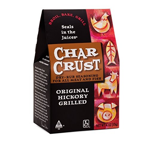 Char Crust Dry-Rub Seasoning, Original Hickory Grilled, 4-Ounce