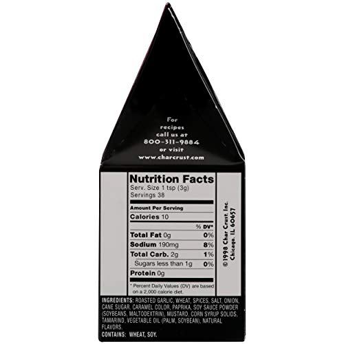 Char Crust Rub Roasted Garlic Peppercorn, 4 Oz