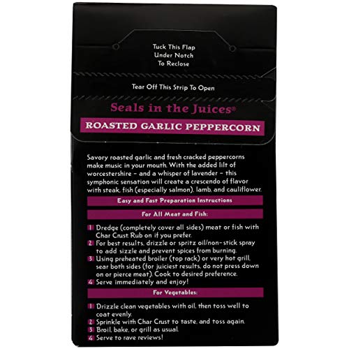 Char Crust Rub Roasted Garlic Peppercorn, 4 Oz