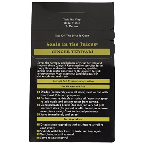 Char Crust Rub Seasoning Ginger Teriyaki, 4 Oz