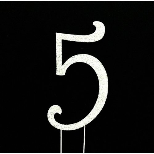 Number 5 For 5Th Birthday Or Anniversary Cake Topper Party Decor