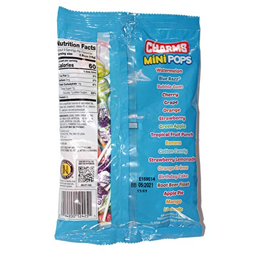 Charms 1 Bag Mini Pops Candy Lollipops - Peanut &Amp; Gluten Free