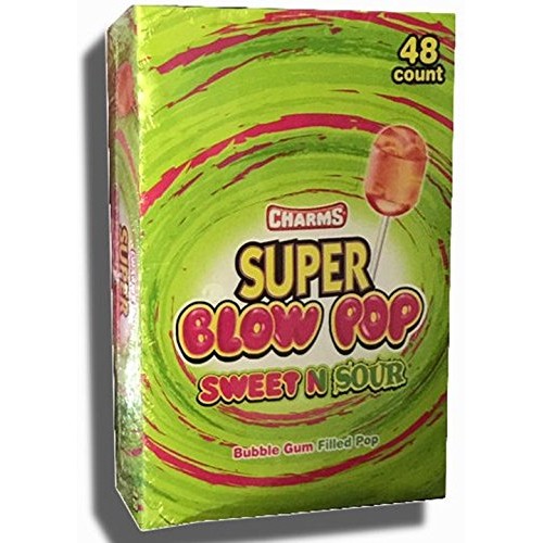 Charms Super Blow Pops - Sweet & Sour 48 ct