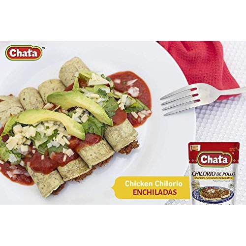 Chata Chicken Chilorio Pouch | Shredded, Seasoned Chicken Meat |