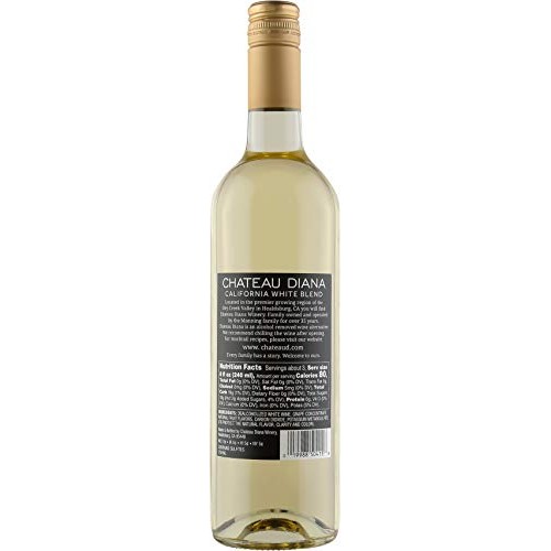 Chateau Diana Zero Alcohol Removed California White Wine Blend
