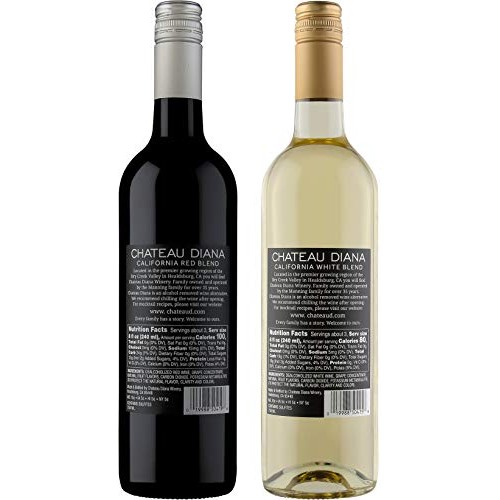 Chateau Diana Zero - Red &Amp; White Pack - Alcohol Removed Californ
