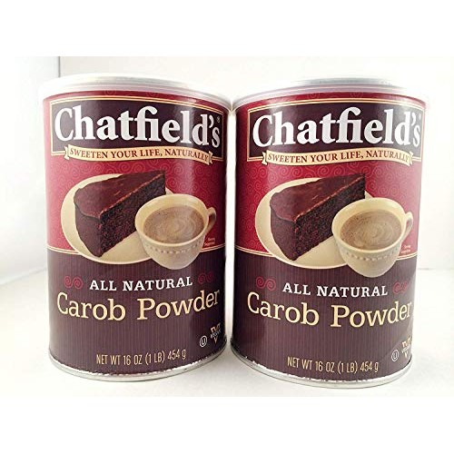Chatfields All Natural Carob Powder - Value Pack Of Two 1 Lb. Cans