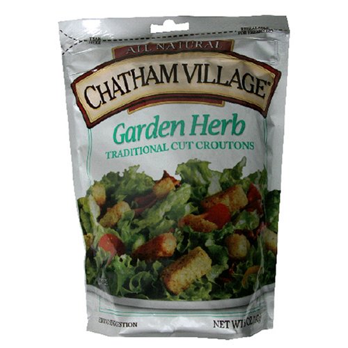 Chatham Village Homestyle Croutons, Garden Herb, 5-Ounce Bags P