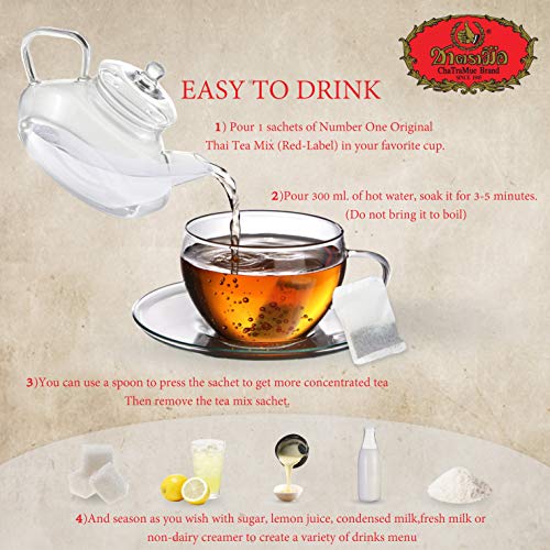 Number One Original Thai Tea Mix Chatramue Thai Tea For Boba Tea