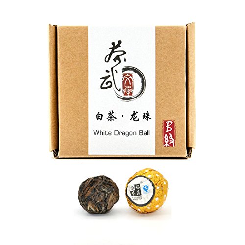 Cha Wu-[B] White Tea Dragon Ball,27Pcs/4.5Oz/Box,Fujian,China Ba