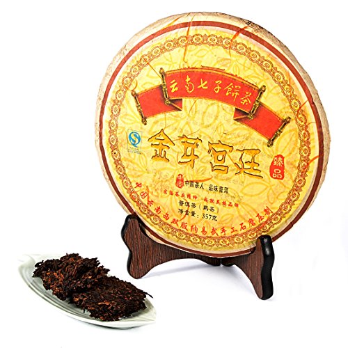Cha Wu-[B] Jinyagongting Ripe Pu Erh Tea,12.5Oz/357G,Yunnan Chin