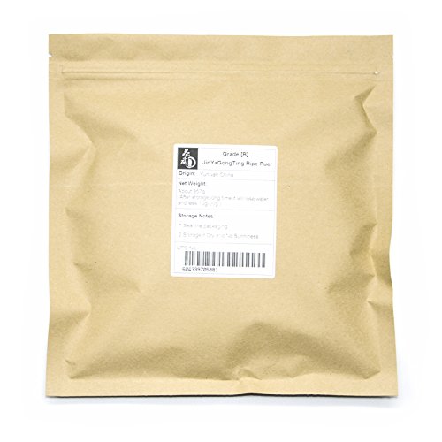 Cha Wu-[B] Jinyagongting Ripe Pu Erh Tea,12.5Oz/357G,Yunnan Chin