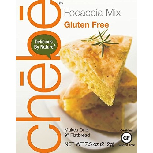 Chebe Bread Focaccia Flat Bread Mix, Gluten Free, 7.5-Ounce Bags