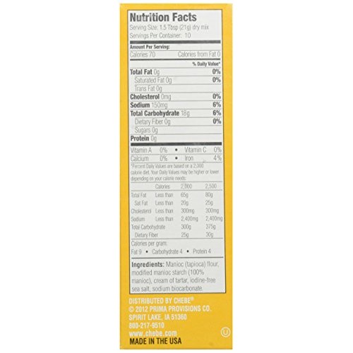 Chebe Bread All-Purpose Mix, Gluten Free, 7.5-Ounce Bags Pack O