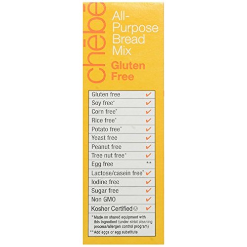 Chebe Bread All-Purpose Mix, Gluten Free, 7.5-Ounce Bags Pack O