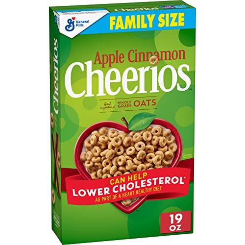 Apple Cinnamon Cheerios Heart Healthy Cereal, Gluten Free Cereal