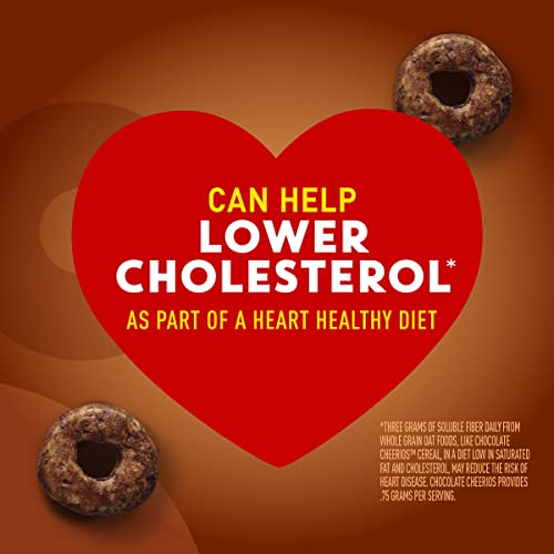 Cheerios Chocolate Heart Healthy Cereal, Gluten Free Cereal With...