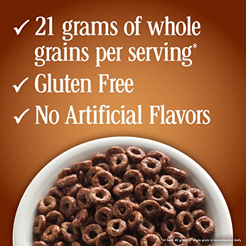 Cheerios Chocolate Heart Healthy Cereal, Gluten Free Cereal With...