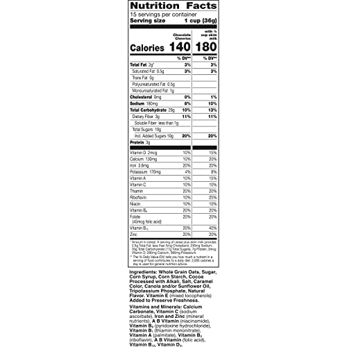 Cheerios Chocolate Heart Healthy Cereal, Gluten Free Cereal With...