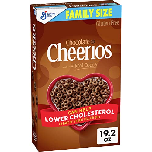 Cheerios Chocolate Heart Healthy Cereal, Gluten Free Cereal With...