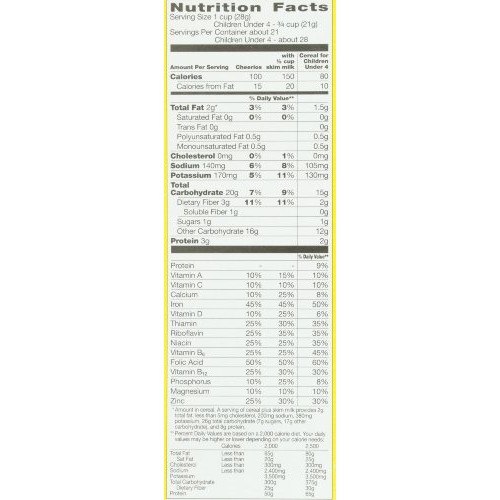 Cheerios Gluten Free Breakfast Cereal, 21 Oz, Family Size Cereal