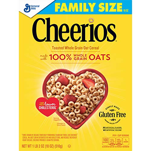 Cheerios Gluten Free Breakfast Cereal, 21 Oz, Family Size Cereal