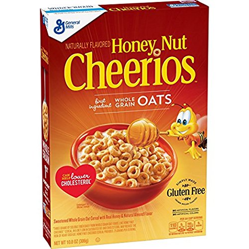 Honey Nut Cheerios 10.8 Oz, Gluten Free, Breakfast Cereal Pack