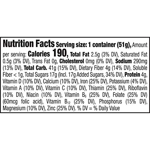 Honey Nut Cheerios Cups, Cereal With Oats, Gluten Free, 1.8 Oz,