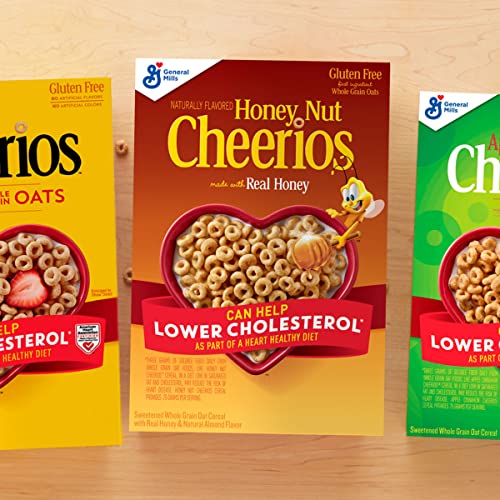 Honey Nut Cheerios, Cereal With Oats, Gluten Free, 15.4 Oz