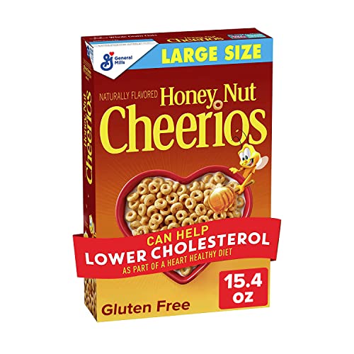 Honey Nut Cheerios, Cereal With Oats, Gluten Free, 15.4 Oz