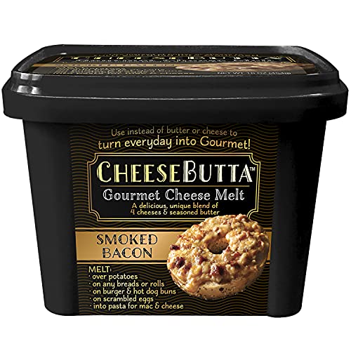 Smoked Bacon CheeseButta 16oz Gourmet Cheese Melt – with Real S...