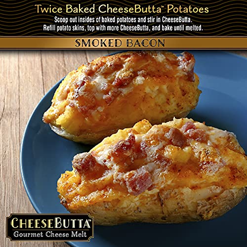 Smoked Bacon CheeseButta 16oz Gourmet Cheese Melt – with Real S...