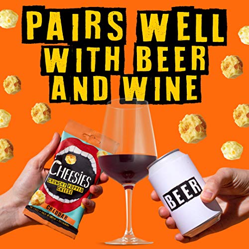 Cheesies Crunchy Popped Cheese Snack, Gouda. Keto Friendly, No C