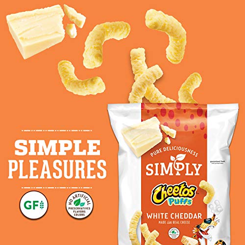 Simply Cheetos Puffs White Cheddar Cheese Flavored Snacks, 8 Ounce