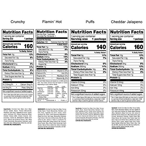 Cheetos Cheese Flavored Snacks Variety Pack, 40 Count