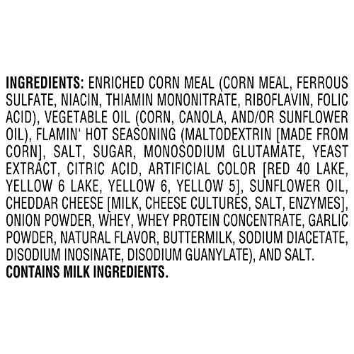 Cheetos Crunchy Flamin Hot Cheese Flavored Snacks, 1 Ounce Pac