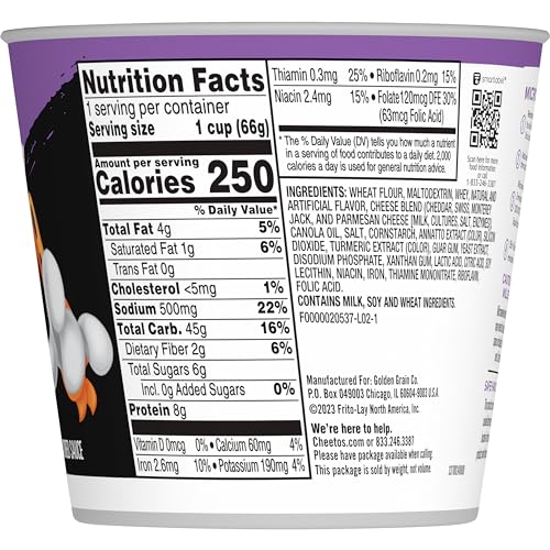 Cheetos Mac & Cheese Cups, Xtra 4 Cheesy, 4 Cups