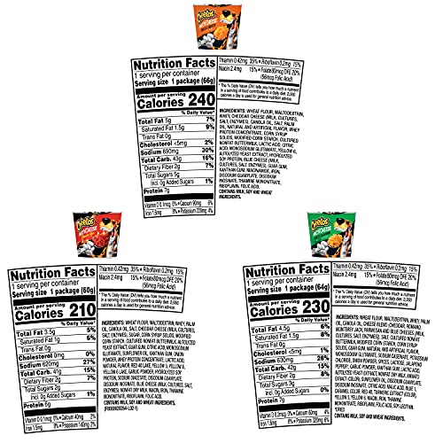 Cheetos Mac N Cheese, 3 Flavor Variety Pack, 12 Cups