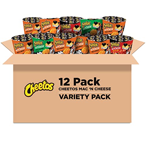 Cheetos Mac N Cheese, 3 Flavor Variety Pack, 12 Cups